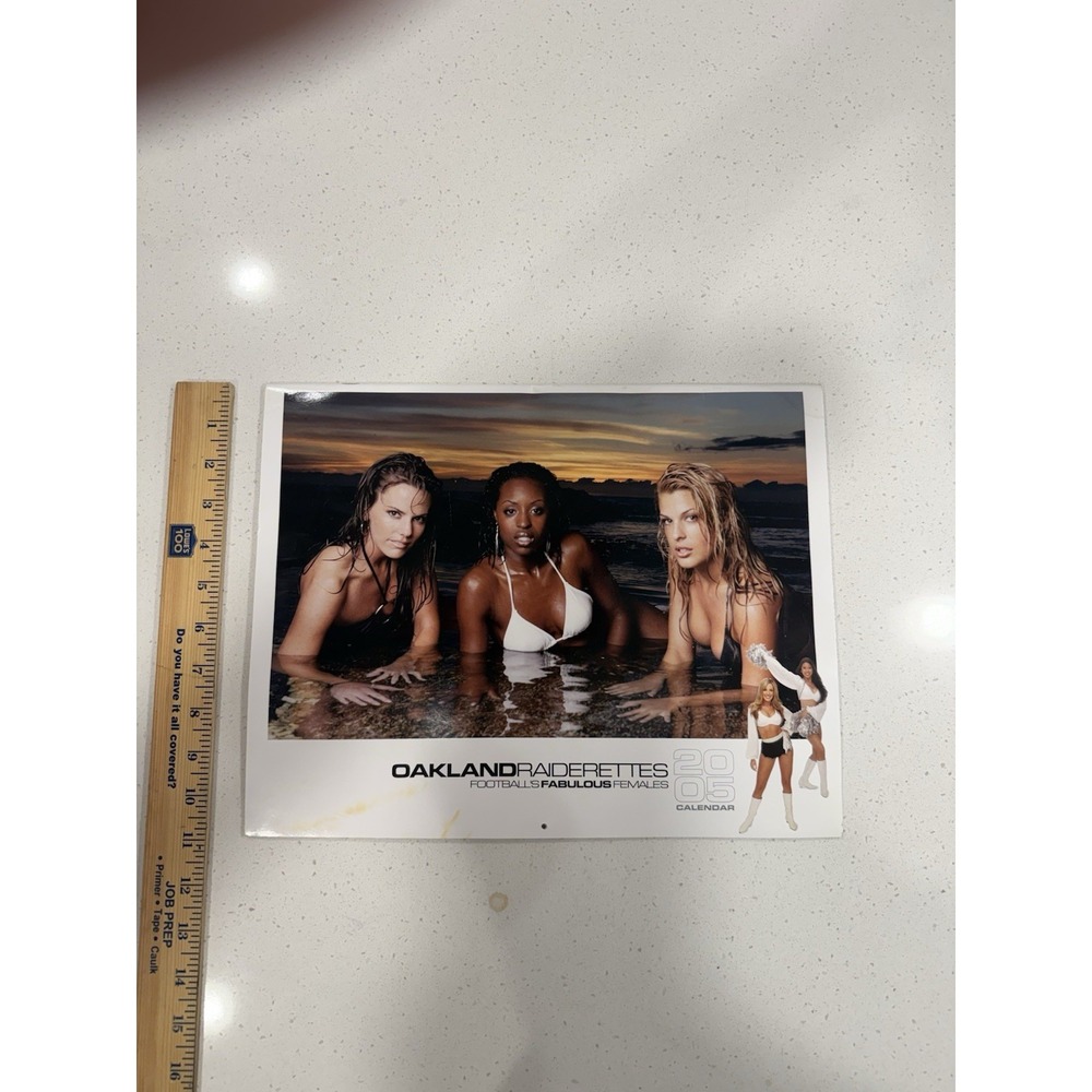 Vtg Oakland Raiders 2005 Raiderettes Swimsuit Calendar - Picture 1 of 5